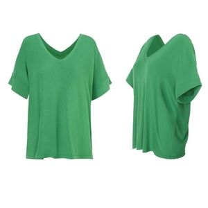 CAbi Green Field Tee size L
